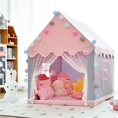 China Toy Pink Indoor Inflatable Castle Children Play Tent Kids Playhouse Toddler Toy House Folding Tent For Children for sale