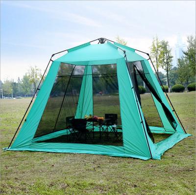 China Diagonal Tie Type Waterproof Pop Up Beach Tent Screen Canopy Pop Up Tent For Camping, Hiking for sale