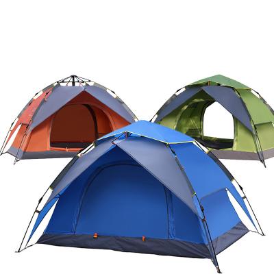 China Diagonal tying type automatic tents manufacturers wholesale suppliers 2-4 person outdoor camping tent for sale