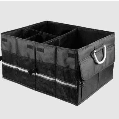 China Eco-Friendly Non-Slip Car Trunk Storage Collapsible Bottom Black Folding Organizer For Car for sale