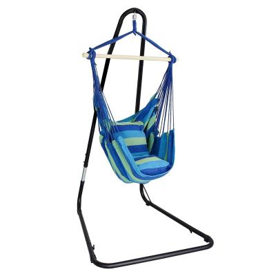 China Arming Rope Hammock Chair Washable Swing Seat with Multi-Use Adjustable Stand for Any Indoor or Outdoor Spaces for sale