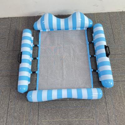 China Water Entertainment Chair Folding Floating Swimming Float Pool Lays Loungers Inflatable Entertainment Bed Safe Inflatable Hammock Chair For Adult for sale