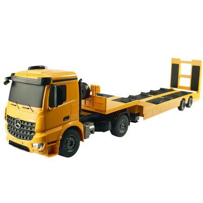 China RC Model Licensed 1:20 RC Trailer Semi-Trailer Engineering RC Truck Detachable Flatbed Trailer Truck for sale