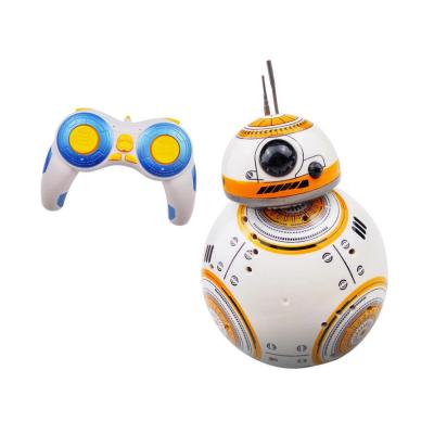 China Hot Sale RC Model Action Figures 2.4Ghz BB8 Educational RC Robot Wars Smart Robot Toy With Movie Sound for sale