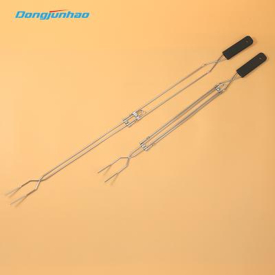 China Garden Metal BBQ BBQ Skewer Shish Easily Cleaned Flat Kebab Sticks Reusable BBQ Sticks for sale