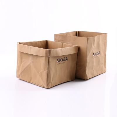 China Fashion Customized Promotional Hot Selling Large Capacity Waterproof And Wear Resistant Washed Fiber Pallet Paper Packaging Container for sale