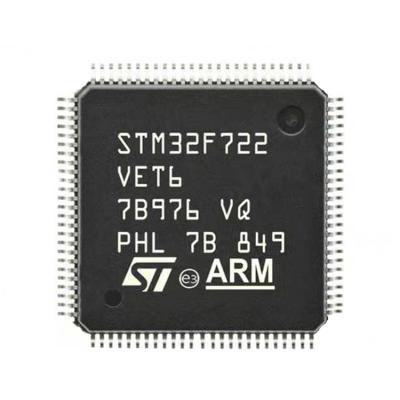 China New STM32F722VET6 ST E3 ARM QFP-100 standard original STM 32F722VET6 STM32 F722VET6 STM32F 722VET6 STM32F722 VET6 for sale