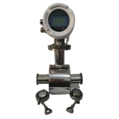 China DN40- Dn50 Digital Electronic Flow Sensor Water Milk Electromagnetic Measuring Flow Meter HLSLD for sale