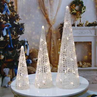 China 2021 hot sale products acrylic cone light christmas led light for home decoration for sale