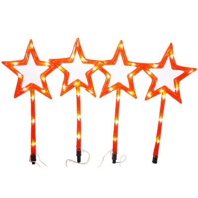 China High quality 40L White LED Star Garden christmas Lights Ground for Christmas Decoration supplies for sale