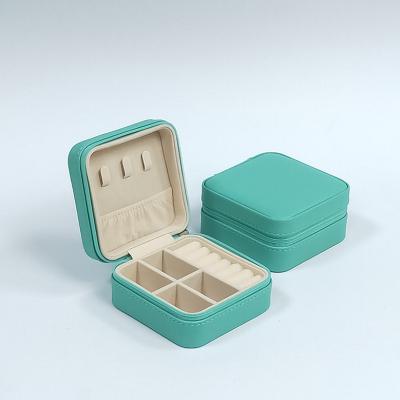 China Leather Box For Jewelry Small Cute Luxury Travel Storage Leather Box For Jewelry for sale