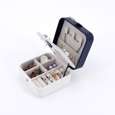 China Travel box jewerly luxury earring storage travel 'Jewerly box' organizer With Logo LEB01B for sale