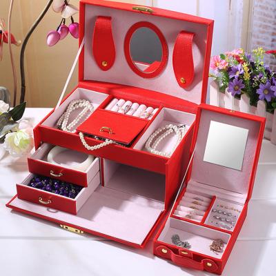 China Wholesale Luxury Large Storage Stackable Modern Jewelry Box Jewelry Box LJB02B Large for sale