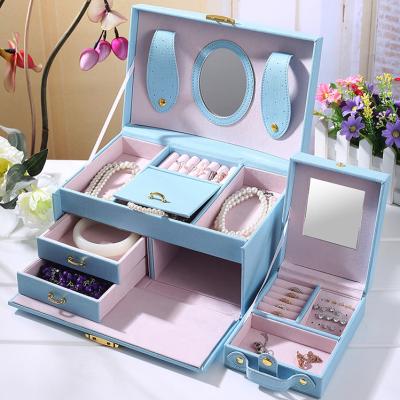 China Modern Stackable Jewelry Box Jewelry Box Storage Case Luxury Wholesale Modern Stackable Tall Case for sale