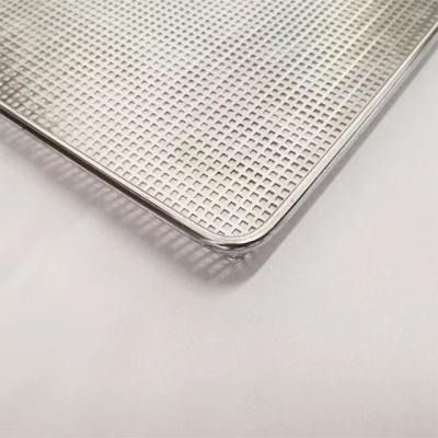 China Sustainable Custom Wholesale 304 Flat Punching Woven Mesh Stainless Steel Air Fryer Tray for sale