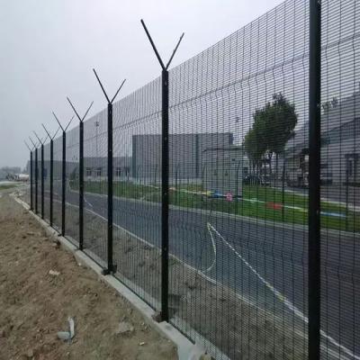 China Easily Assembled Jail Road Community Garden Anti-climbing 358 Wire Mesh Fence for sale