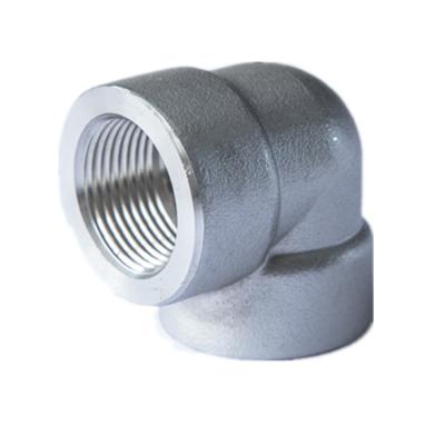 China Custom Petroleum Thread Forged Stainless Steel Pipe Fittings Different Degree Street Elbow for sale