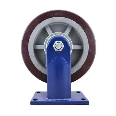 China Rigid SS 250 Mm 800 Kg 10 Inch Heavy Duty Platform Truck Caster Wheel for sale