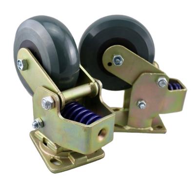 China SS Rigid Industrial Spring Loaded Casters Wheel for sale