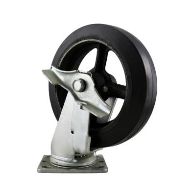 China SS Waste Management Heavy Duty Solid Rubber Caster Wheels for sale