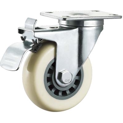 China swivel & STI Rigid Cart PP Caster Wheels 3 4 5 Inch Medium Heavy Duty Use for sale