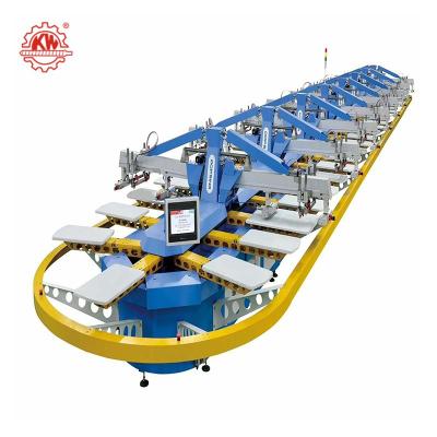 China KINWAH (DOPSING) Garment Shops With Good Quality Oval Automatic Screen Printing Machine For Garment T-shirt for sale