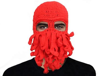 China Party WD-A299 Cosplay Mask Halloween Balaclava Octopus Knitted Hat for sale