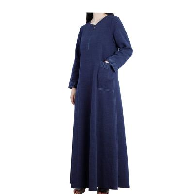 China Daily casual formal hot sale muslim clothing cotton and linen alnoor islamic robe for arab dubai islamic robe for sale