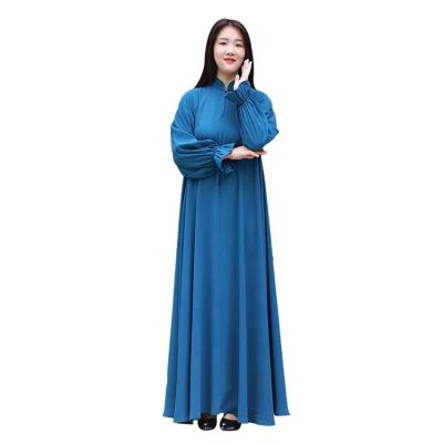 China Hot Selling Muslim Women Modern Casual Long Dress For Muslim Women Arabic Long Dress For Dubai Turkish Islamic Women Dress for sale