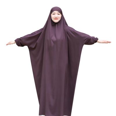 China Wholesale Casual Modern Turkish Ladies Dubai Islam Abaya Maxi Dress Jilbab Robe With Long Scarf Prayer Abaya Suit for sale