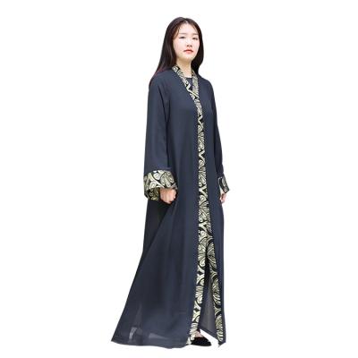 China Dubai Fashion Long Cardigan Abaya Robe Dubai Arab Clothing Luxury Muslim Turkish Muslim Women Clothing for sale