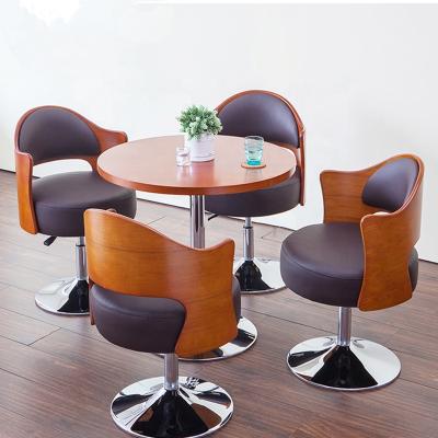 China modern office training negotiation conference table coffee shop restaurant table and chair meeting reception for sale