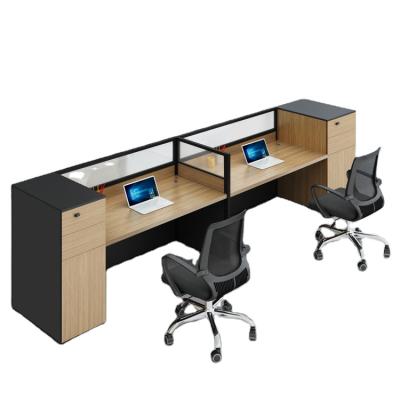 China office computer workstation partition combination modern Staff office desk and chair with lock for sale