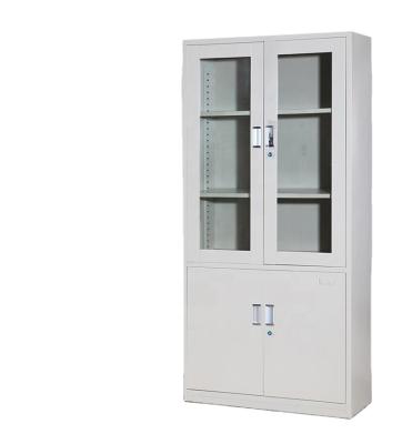 China cheap modern Office file metal cabinet with drawer lock data cabinet glass storage financial cabinet for sale