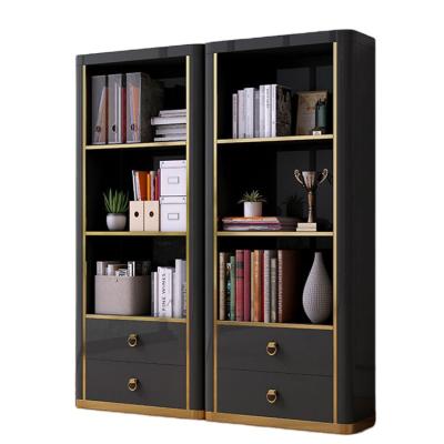 China luxury boss office cabinet manager office display bookcase home modern storage cabinet study bookshelf for sale