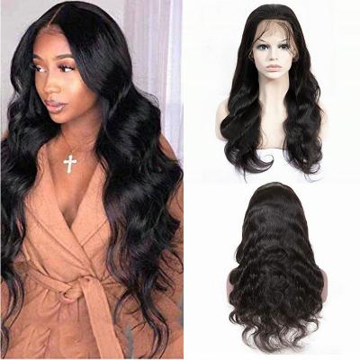 China Body Wave Transparent Lace HD Human Hair Front Wig With Baby Hair Highlights 12A Virgin Hair Wig Female for sale