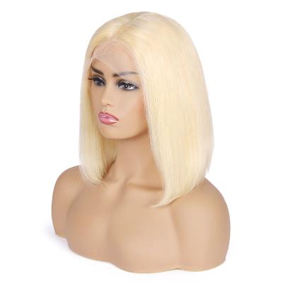 China Best Seller Silky Straight Wave China Manufacture Quality Honey Human Hair 613 Blonde Lace Wigs for sale