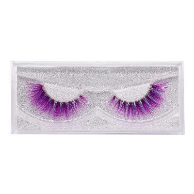 China Thick Mink Color Eyelashes Wholesaler Supplier 9D False Eyelashes Color Changing Box Access Box Mink Eyelashes for sale