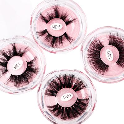 China Hot Sale Box 25mm Fluffy Thick Mink Eyelashes Mink Lashes Custom Box Packaging for sale