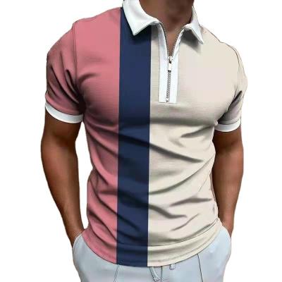 China 2022 Summer New Stylish Spring/Zipper Design Men's QUICK DRY Polo Shirts for sale