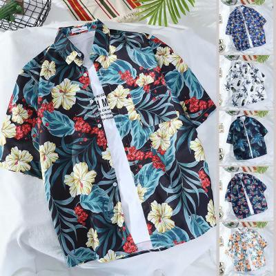 China Wholesale QUICK DRY Polyester Shirt Men's Wholesale Polyester Short Sleeve Fashion Short Sleeve Fashion Men's Shirt Quick Dry Plus Size Printing for sale