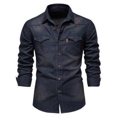 China Fashion Anti-shrink Custom Wholesale Slim Quality Material Men's Shirts for sale