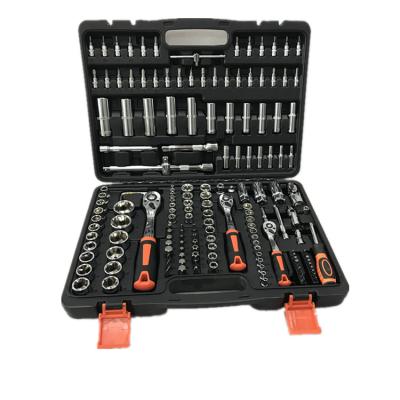 China Car and bicycle repair tool kit; 171PCS Household High Quality Tool Kit Carbon Steel Plug Set Auto Repair Tools Tool Kit With Plastic Box for sale