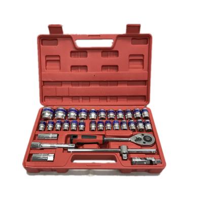 China Bicycle Repairing Tool Kit 32 PCS Factory Tool Kit Auto Plug Set Machanic Tools For Car Bike for sale