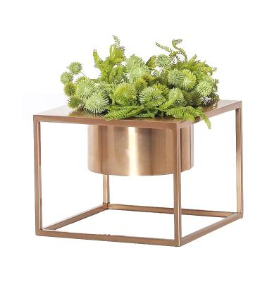 China CLASSIC Indoor Plant Stands Metal Plant Stand Gold Thin Wrought Iron Plant Stands for sale