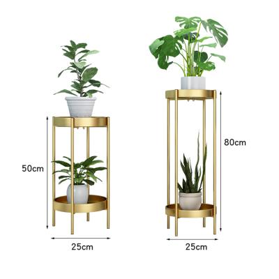 China Latest CLASSIC Modern Tall Flower Stand Gold Stand Flower Stand For Plants Garden for sale