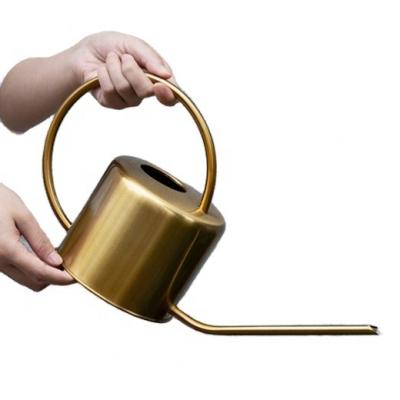 China Garden Watering Plants Modern Decorative Metal Watering Can Copper Garden Finish Box For Garden Decoration for sale