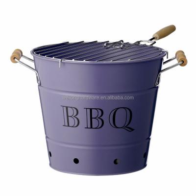 China Adjustable Size OEM Bucket BBQ\Outdoor Cooking Charcoal Grill Charcoal BBQ Grill for sale