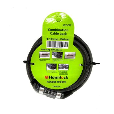 China Bike Combination Cable Lock for sale