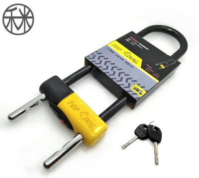 China Adjustable Anti-Cut Long U Lock For Motorcycle For RTS Made Logo for sale